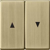 Лицевая панель Gira ClassiX для 2-кл. выключателя жалюзи бронза картинка